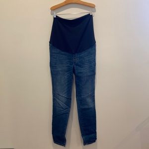 madewell full panel maternity skinny jeans